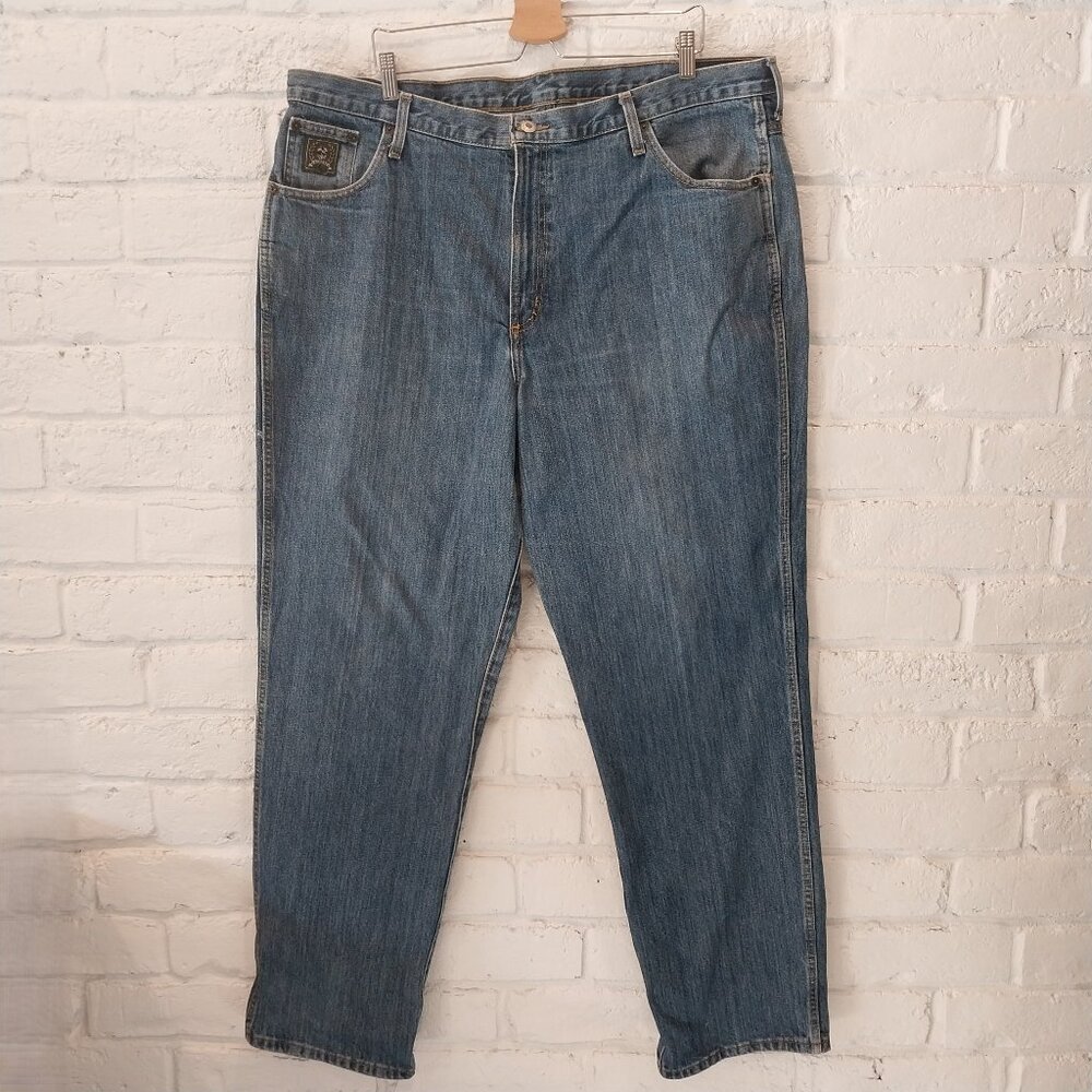 Cinch Blue Jeans Mens 42 x 34 Relaxed Medium Wash 100% Cotton Western Cowboy